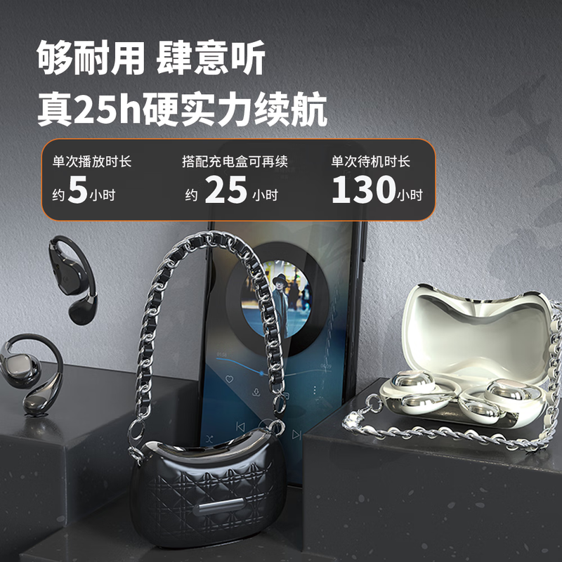 [内蒙地区可发]sayrelances塞尔兰斯 YX46 拎包 耳机 黑色高清大图