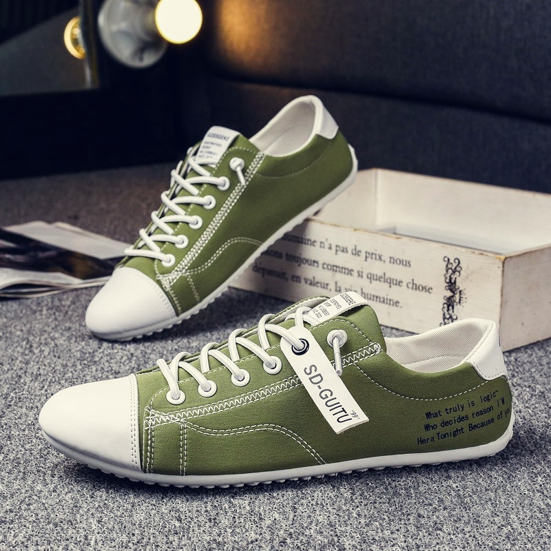 春季男鞋豆豆鞋男潮流百搭休闲透气一脚蹬懒人布鞋精神小伙潮鞋男