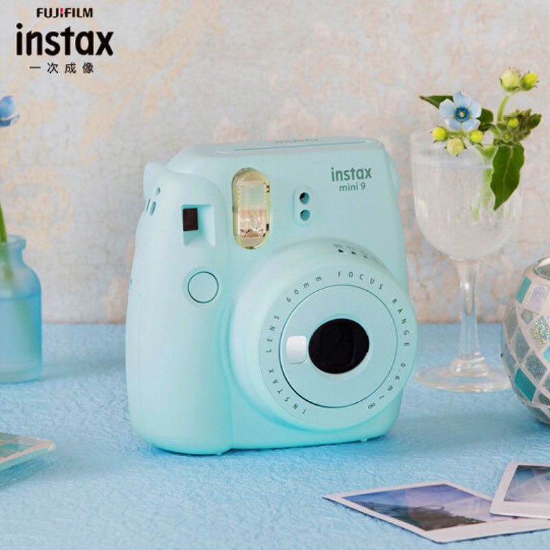 富士instax立拍立得 一次成像相机 mini9 冰霜蓝