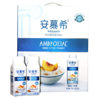 伊利安慕希风味酸牛奶黄桃燕麦风味酸奶200ml*10瓶 整箱早餐酸奶 包邮
