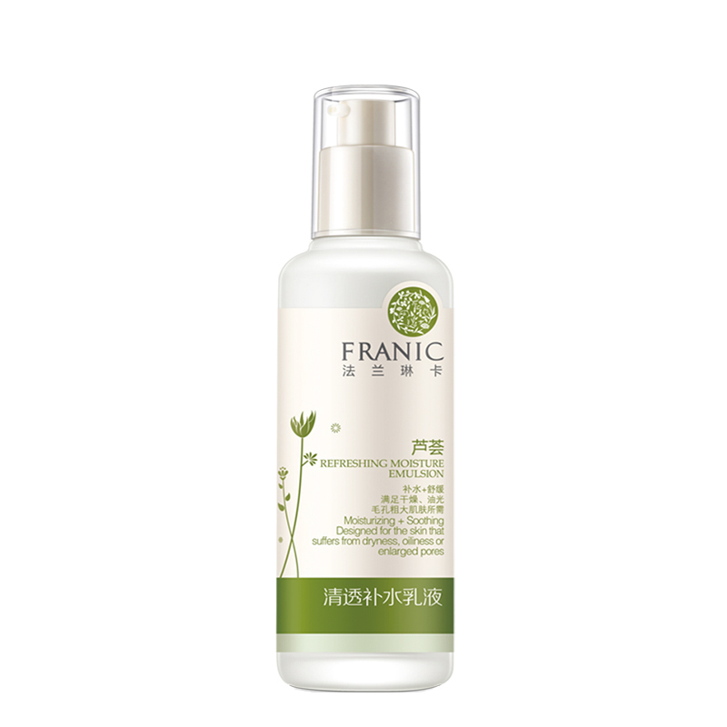 法兰琳卡(FRANIC)芦荟清透补水乳液120ml 补水保湿护肤品 控油平衡