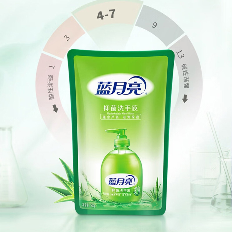 蓝月亮洗手液500g*6袋泡沫丰富滋润保湿芦荟10001480高清大图