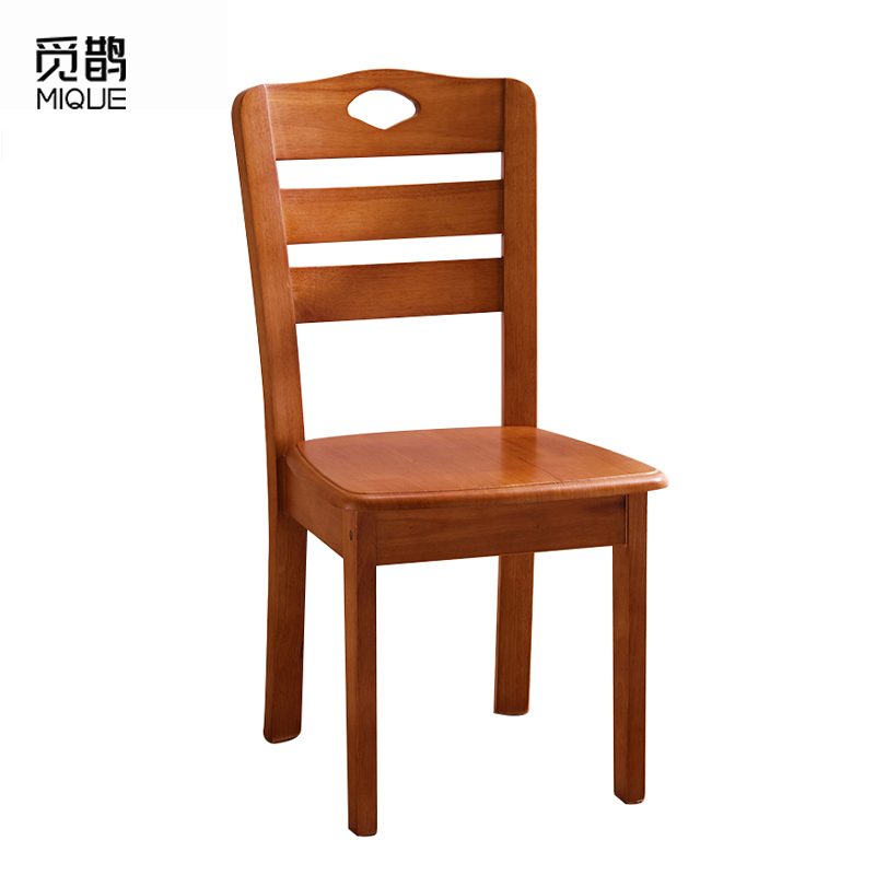 觅鹊 餐椅 实木椅海棠色/把高清大图