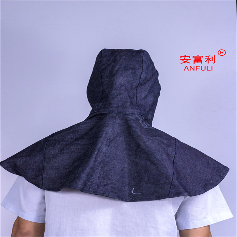 安富利防尘牛仔布披风帽 均码 /顶高清大图