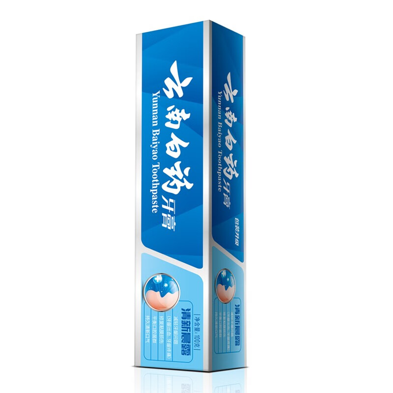云南白药(YUNNAN BAIYAO)益优清新晨露牙膏150g高清大图