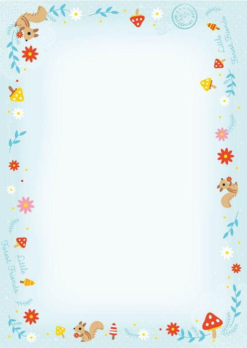 混色装a4纸彩色打印纸40张带花纹图案有花边多功能印花信纸80克加厚