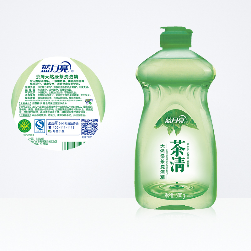 蓝月亮 茶清天然绿茶 洗洁精 500g (单位:瓶)