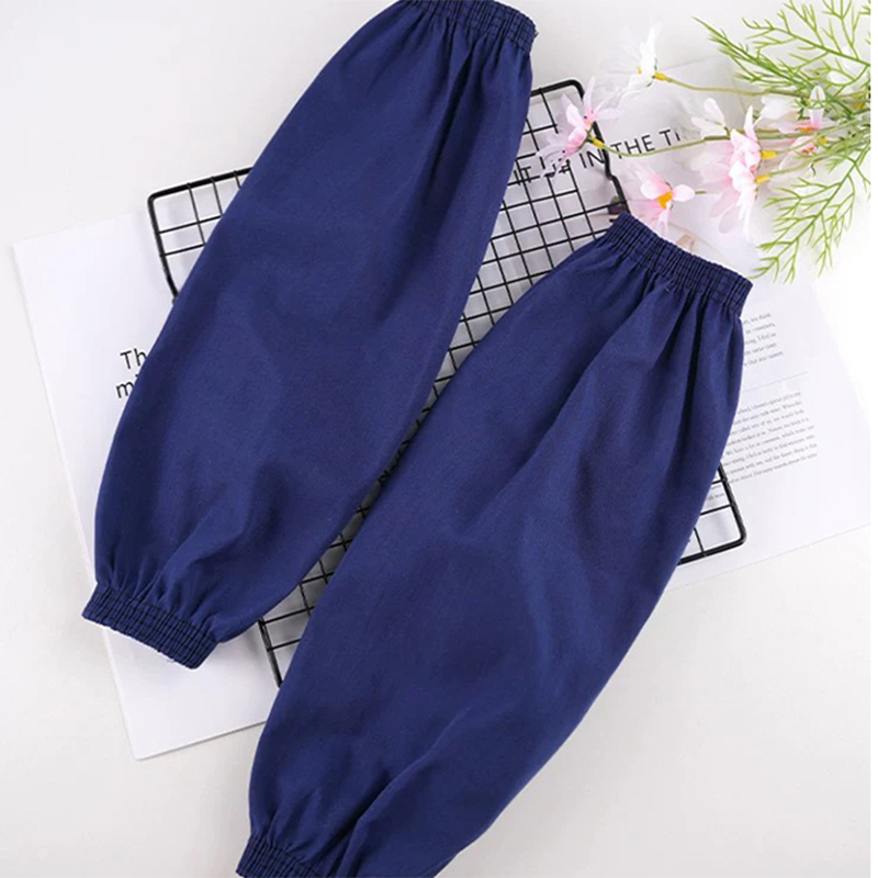 REXIN 蓝色袖套 布袖套 加厚布工厂车间搬运防尘劳保套袖 均码