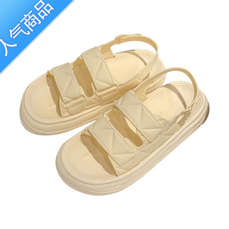 SUNTEK新款百搭休闲防滑平底户外沙滩鞋夏季时尚简约度假网红罗马凉鞋防高清大图