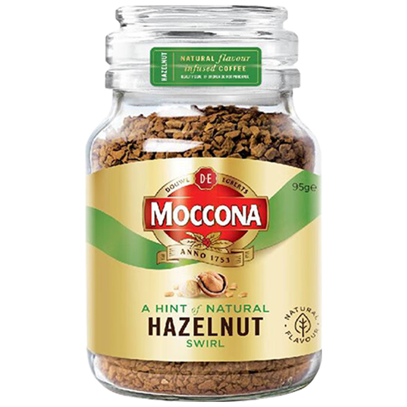 摩可纳Moccona 榛果风味冻干速溶黑咖啡无添加糖 95g