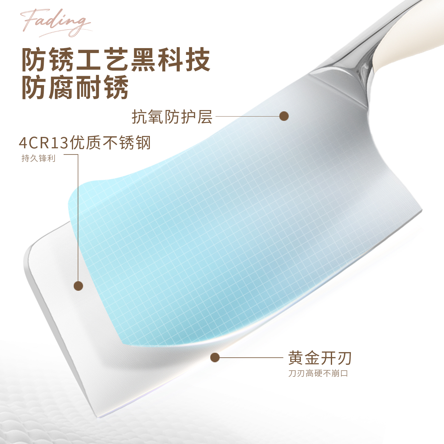 厨房刀具套装组合家用不锈钢锋利菜刀切肉刀砍骨刀瓜果刀厨具1155高清大图