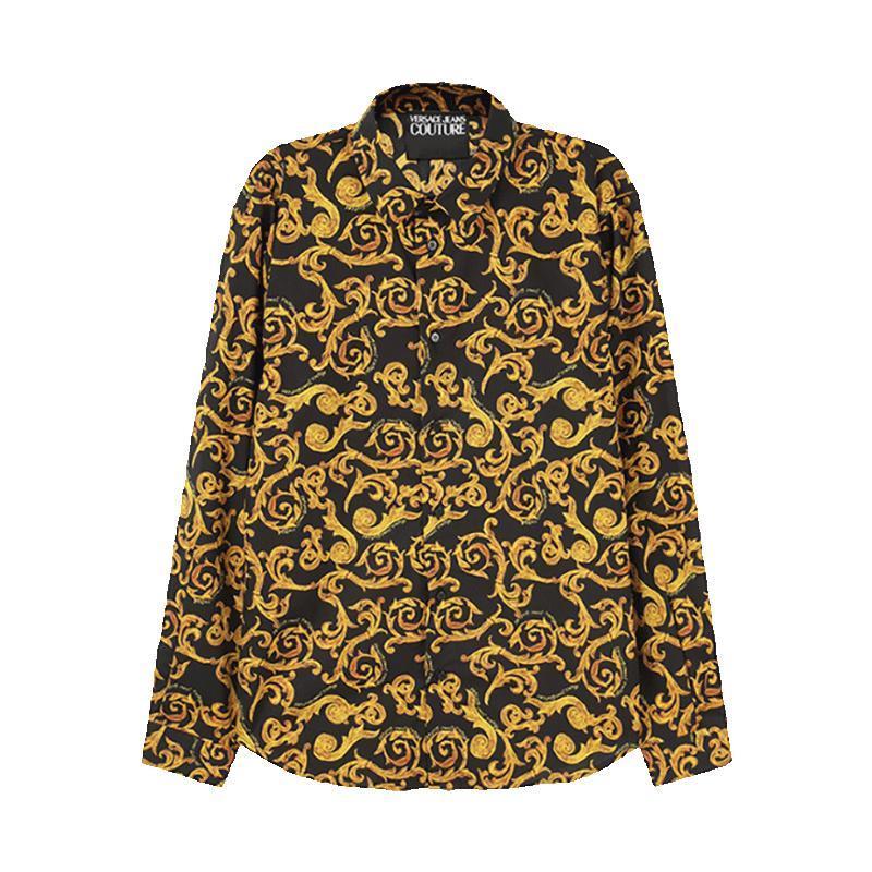 范思哲 versace jeans couture 男士棉质长袖衬衫74gal2s1 ns196
