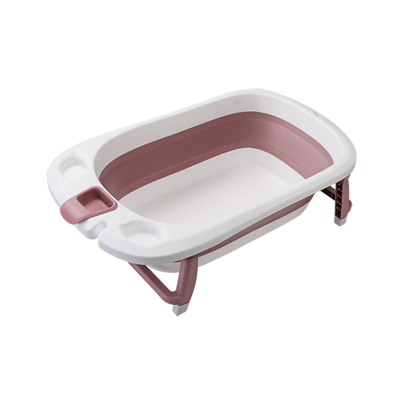 婴蓓婴儿可折叠浴盆儿童塑料宝宝洗澡盆新生儿用品洗澡盆可折叠环保