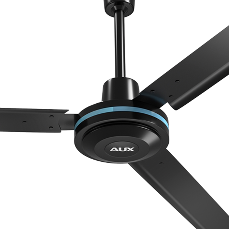 奥克斯(AUX)吊顶扇三叶黑色家用吊风扇工业电风扇吊扇 48寸黑色纯铜电机遥控款高清大图
