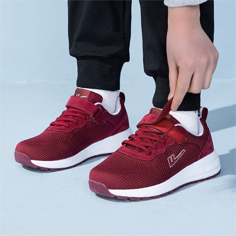 回力warrior妈妈鞋春秋款老人鞋女中老年鞋子休闲鞋舒适运动鞋软底