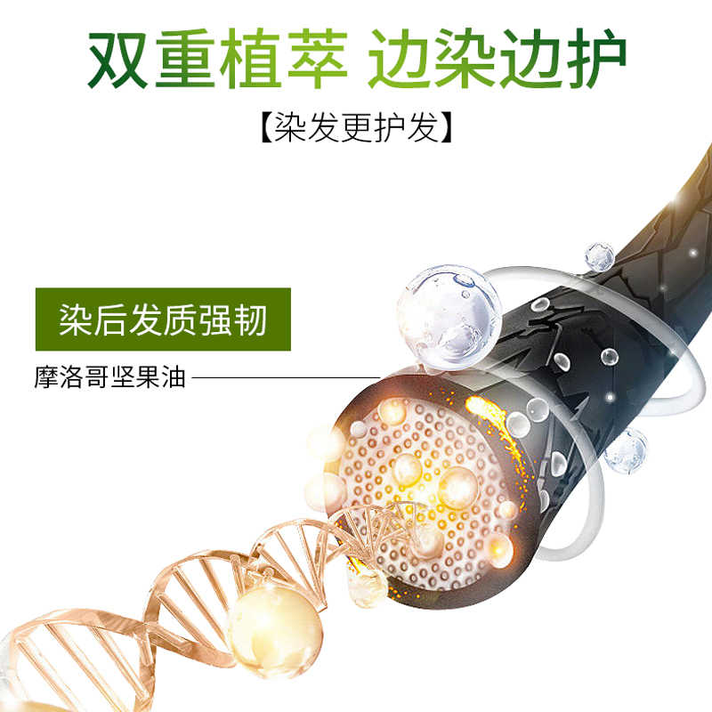 巴黎欧莱雅臻萃轻松染发乳(3.0自然黑)遮盖白发可以自己在家染高清大图