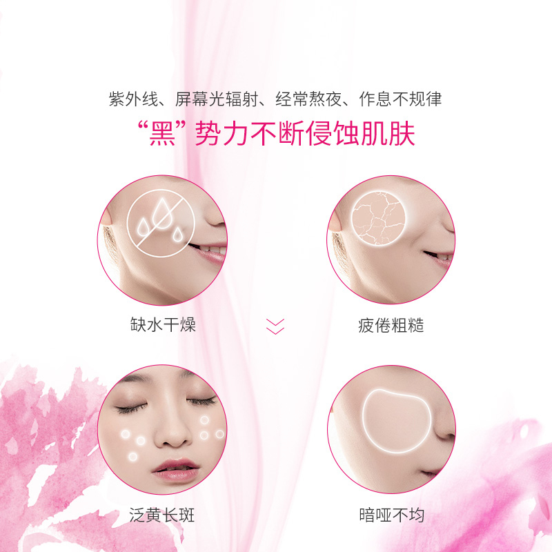 伊贝诗 (RIBECS)水光洁水乳霜烟酰胺护肤品套装祛黄控油嫩肤 提亮肤色 改善暗沉补水保湿 收缩毛孔