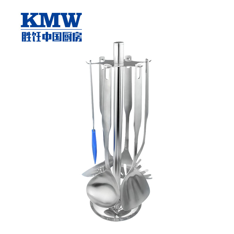 KMW炊具套装天工欧风厨具六件套GtoolsCJ1001不粘锅用铲护锅铲304不锈钢铲子勺子粉扒6件套烘焙工具炒菜铲子