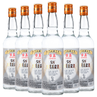 台岛台湾高粱酒金门浓香高度白酒58度600ml*6瓶