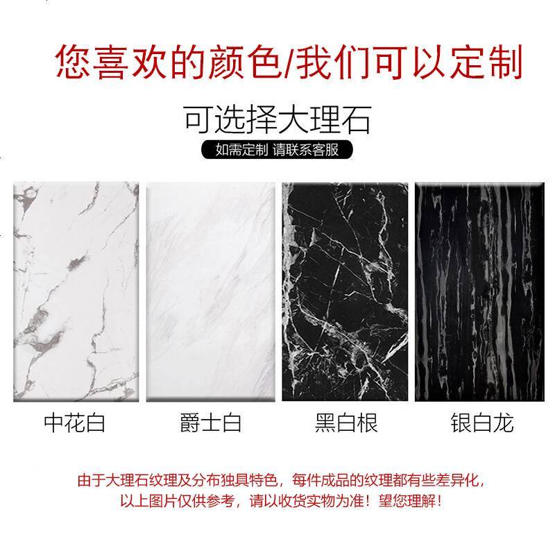 后现代轻奢北欧大理石餐桌圆桌带转盘不锈钢圆形饭桌家用简约10人