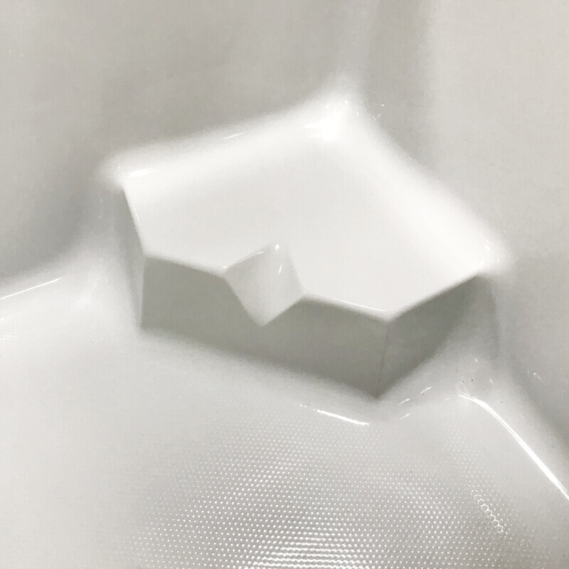 正方形浴缸家用情侣加深小户型浴盆酒店别墅独立式亚克力浴池1米正方形浴缸(有座)波迷娜BOMINA高清大图