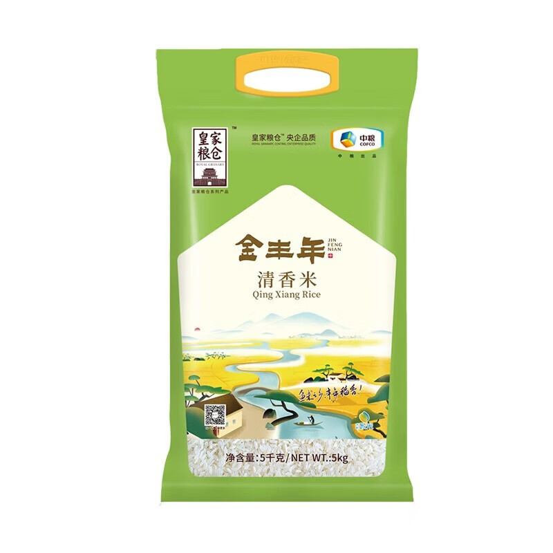 皇家粮仓金丰年清香米香雪麦纯精制粉玉米油环球御果富硒鸡蛋组合高清大图