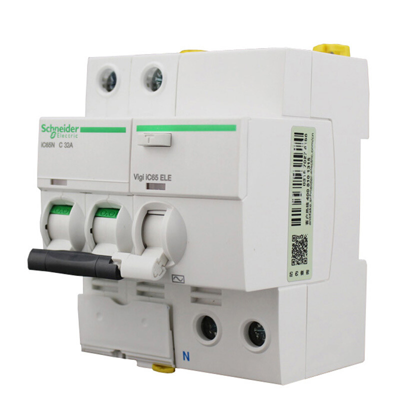 施耐德电气（Schneider Electric）断路器 A9 IC65N小型总开关 2P 32A带漏电保护器