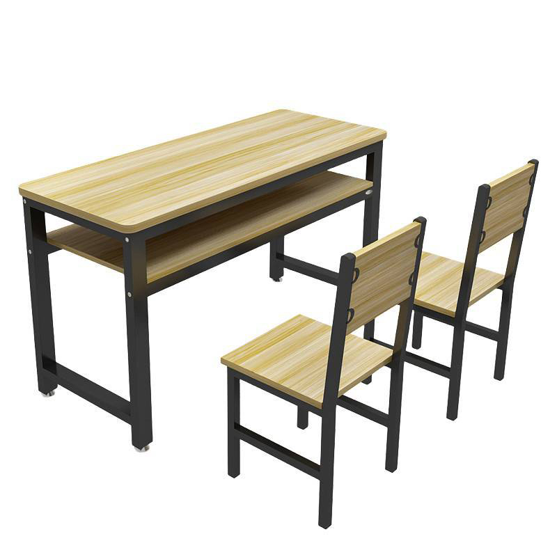 河洛伟业学习桌椅组合1.2m套高清大图