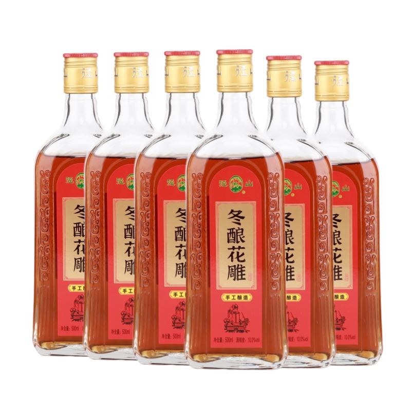 6瓶 径山手工酿造冬酿花雕干型清爽黄酒