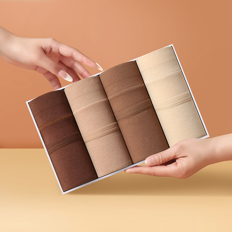 [3条装]猫人纯棉生理裤女士内裤高腰护腹2025新款例假防侧漏女生内裤高清大图