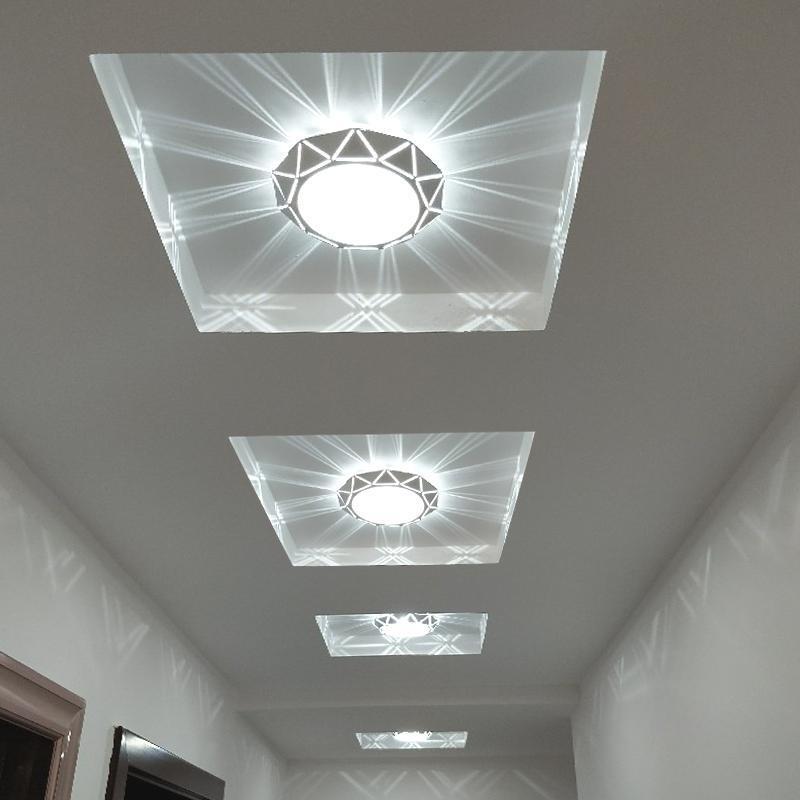 现代简约过道玄关走廊灯门厅入户阳台走道灯天花筒射灯家用应急灯