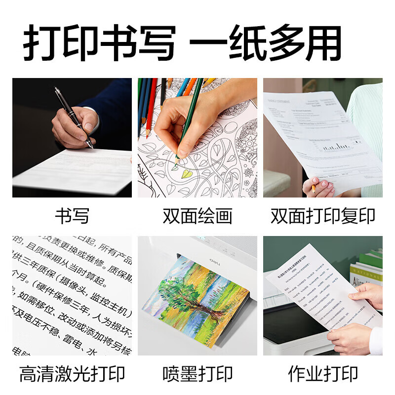 SPZC S961 500张/包 5包/箱 A4复印纸80g打印纸(计价单位:箱)白色高清大图
