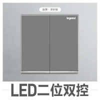 TCL罗格朗(Legrand)开关插座面板逸景深砂银5五孔二三插三孔16A空调USB墙壁电源86型暗装电源插座