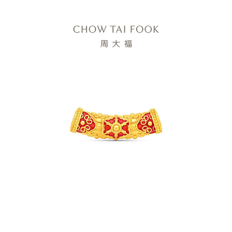 周大福故宫系列 锦绣繁花 足金黄金转运珠R39064 R39064