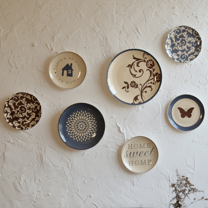 创意墙壁墙上装饰品陶瓷挂盘餐厅墙面盘子壁饰挂饰咖啡厅酒吧墙饰