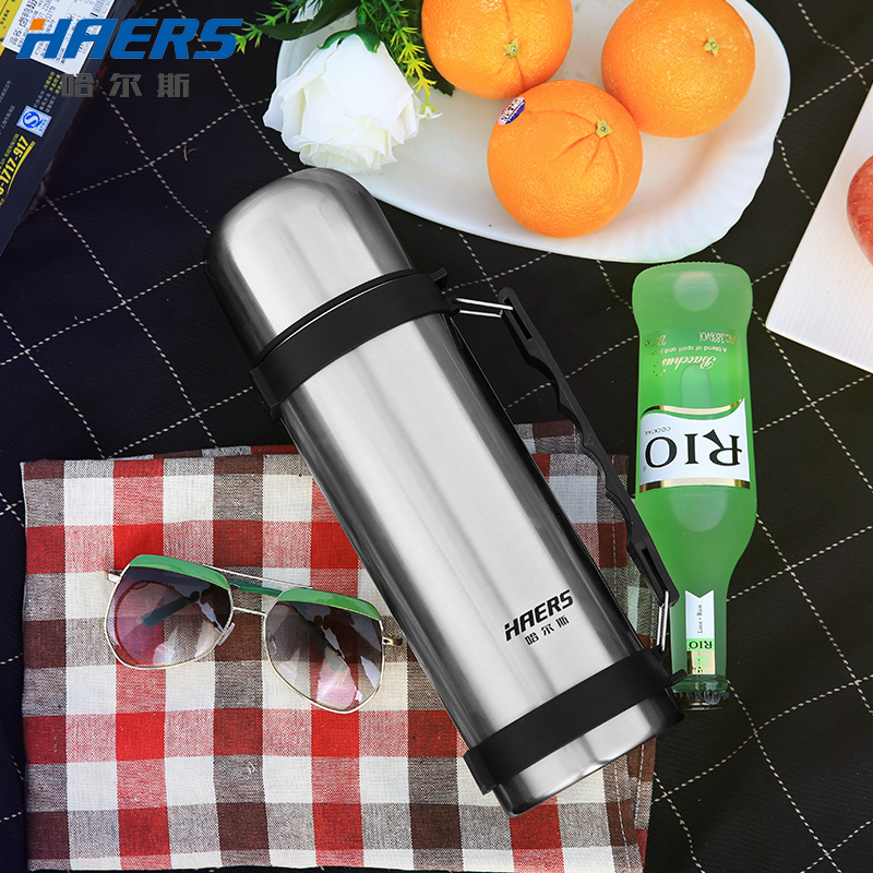 哈尔斯(HAERS)HY-1000W-2不锈钢J保温壶 1000ML家用保温瓶户外旅行壶保温壶