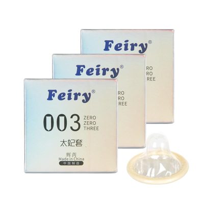辉芮(Feiry)太妃003避孕套3盒组合装 9只装 润滑超薄套套 天然乳胶橡胶安全套 超薄款 成人用品 计生用品
