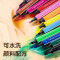 得力(deli)12色可水洗水彩笔易握粗三角学生儿童涂色颜色马克笔画笔套装画画绘画文具礼物