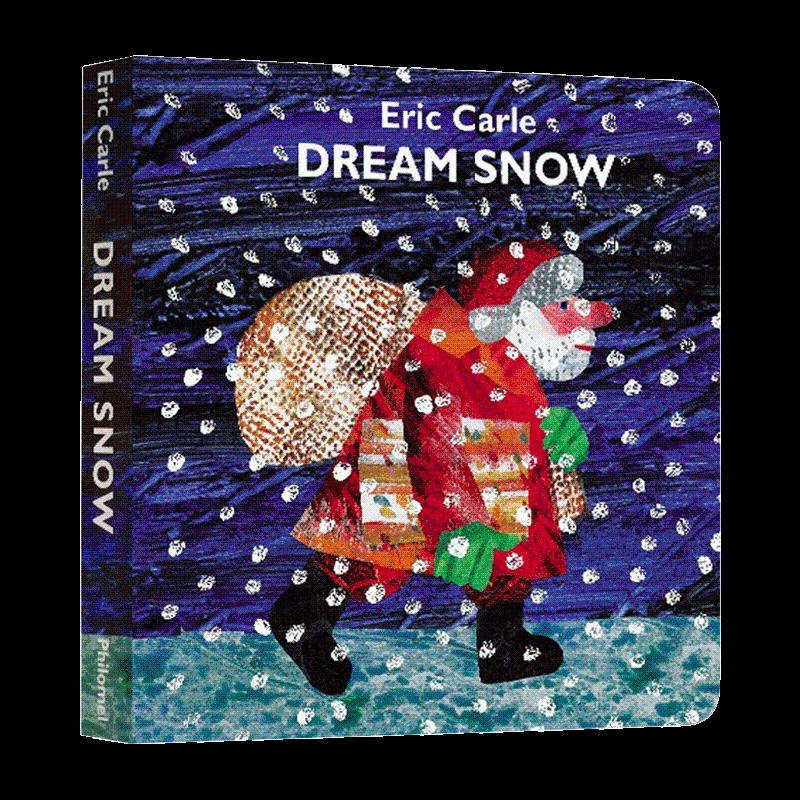 [醉染正版]英文原版绘本 Dream Snow 艾瑞卡尔 梦幻雪 纸板书 低幼认知翻翻书 英文版 进口英语原版书籍儿童外高清大图