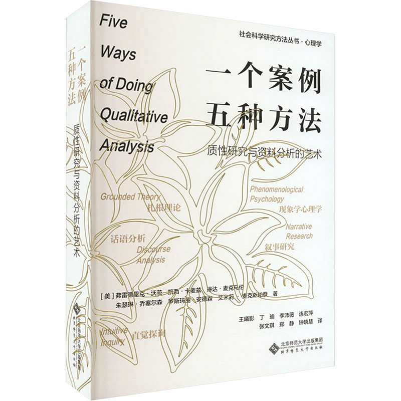 [M]一个案例 五种方法 质性研究与资料分析的艺术-9787303277643高清大图