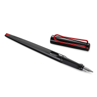 凌美(LAMY) joy喜悦系列钢笔 墨水笔艺术笔尖黑杆红夹1.9