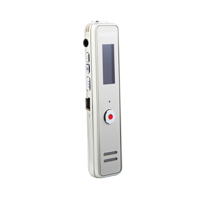 飞利浦录音笔VTR5100 8G 香槟色 远距离 降噪录音笔 MP3播放器 学习会议取证高品质录音笔充电