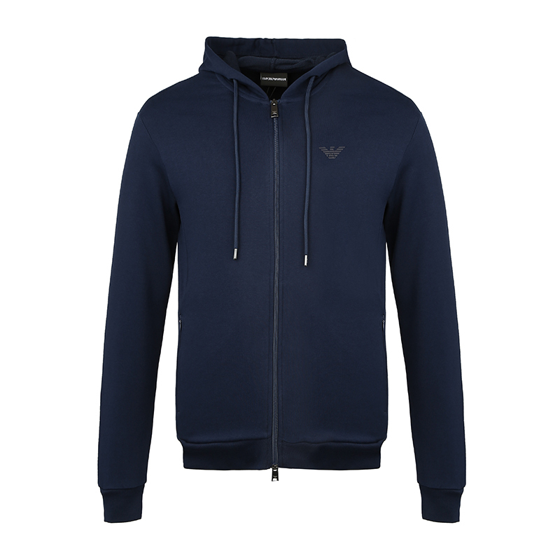 emporioarmani安普里奥阿玛尼正品19秋冬新款男士开胸卫衣8n1m151j07z