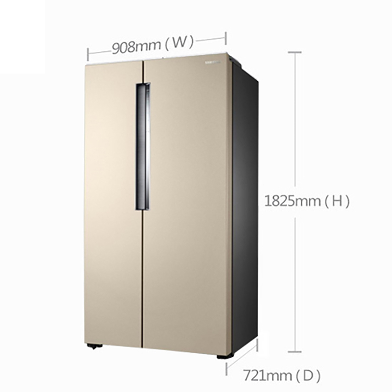 三星（SAMSUNG）RS62K6000SK/SC 静音风冷无霜智能变频对开门冰箱 保湿双循环 日曜金