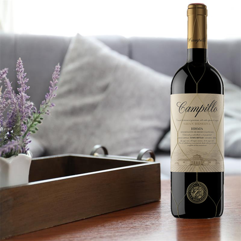 西班牙原瓶进口红酒 里奥哈产区 卡皮罗(campillo) 750mL珍藏特酿2008 葡萄酒 橡木桶存放高清大图