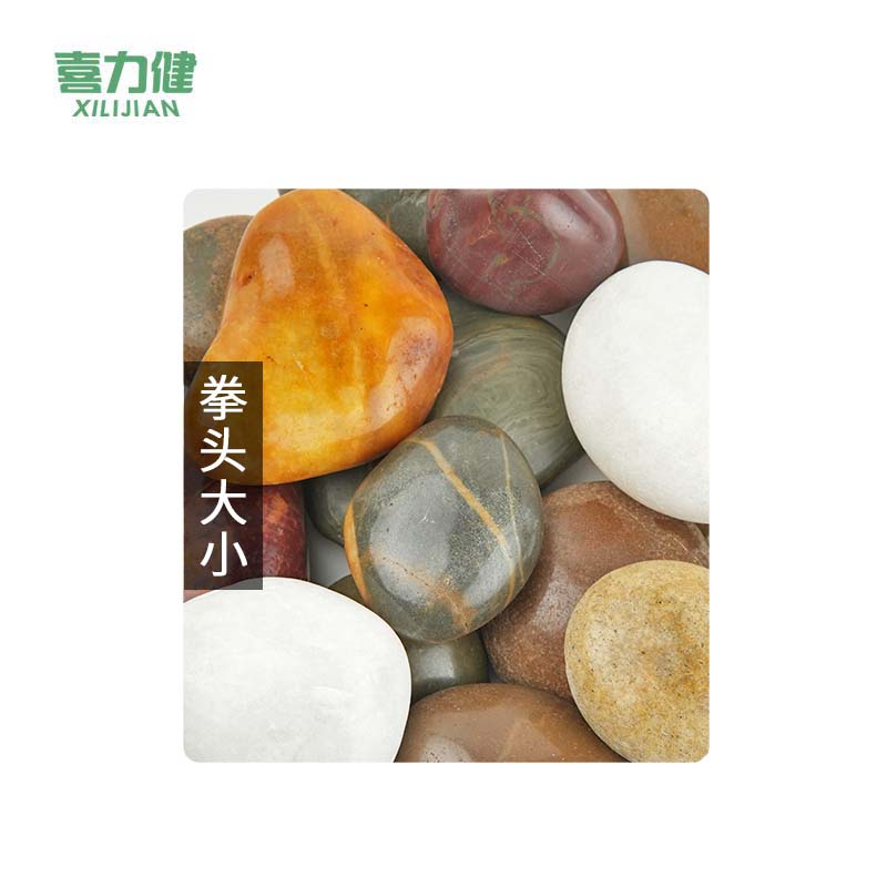 喜力健 鹅卵石 五彩5-8CM 袋高清大图