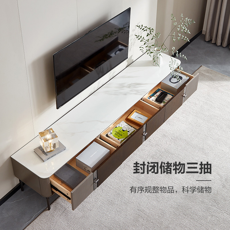 下架全友家居 电视柜现代简约岩板双台面耐热耐高温大小户型客厅家具DW1122