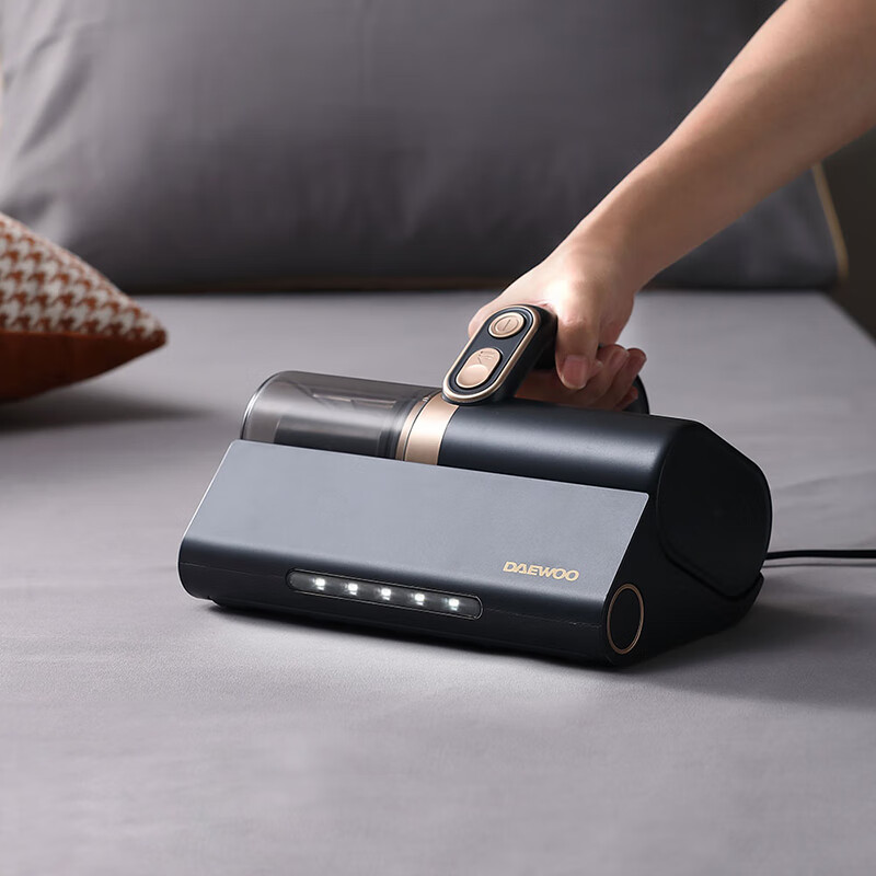 大宇(DAEWOO)除螨仪家用手持便携紫外线杀菌无线除螨吸尘器DYCM-026 普鲁士蓝(彩邮外)高清大图