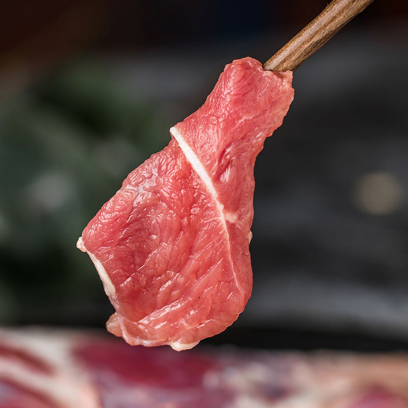 大庄园 精品去骨羔羊后腿肉2斤新鲜冷冻羊腿高清大图