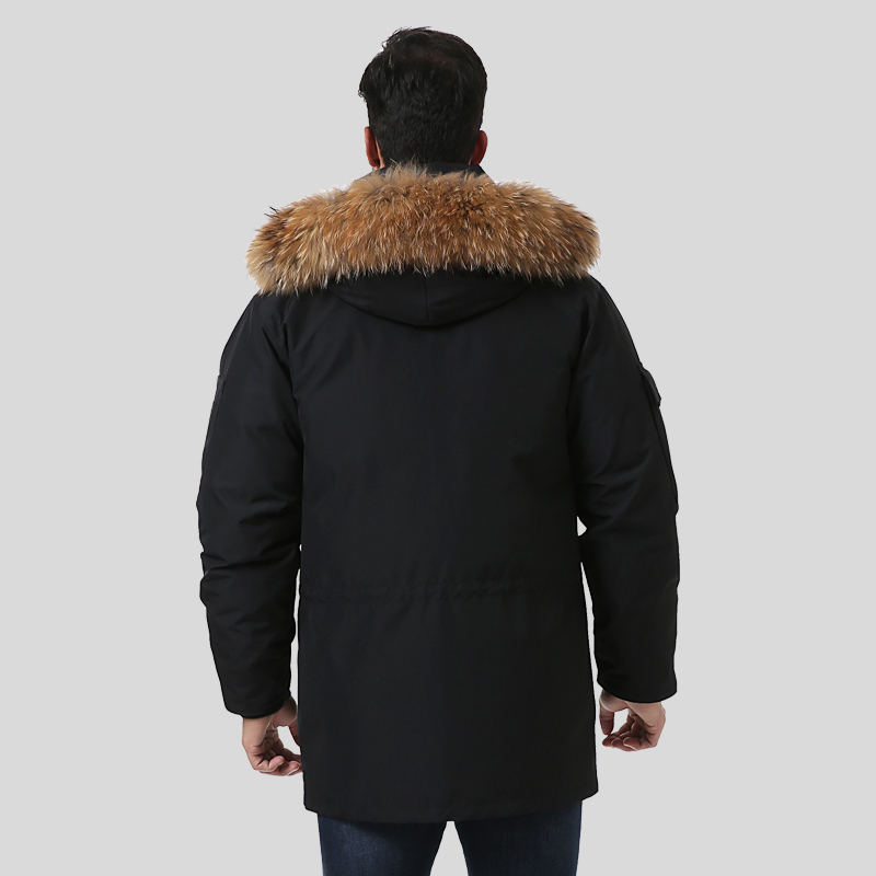 luxurylane男士羽绒服冬季中长款三合一可拆卸内胆羽绒服